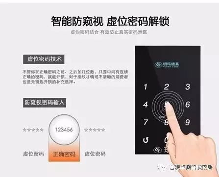 智能鎖虛位密碼技術有哪些優勢呢？合肥卓居智能家居告訴你