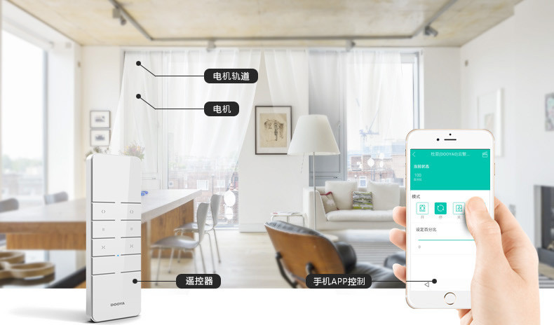 合肥卓居智能家居，指紋密碼鎖，電動窗簾